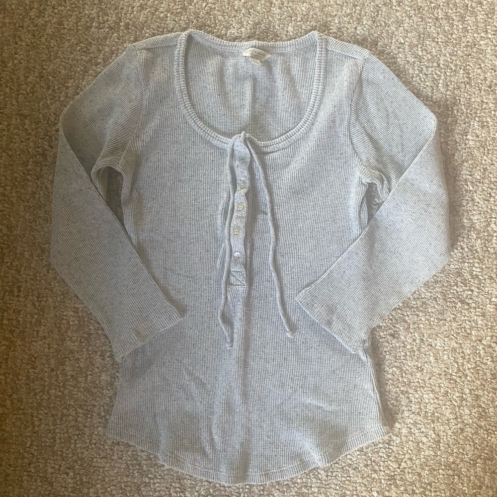 Lucky Brand Waffle Knit Quarter Length Sweater